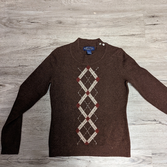 Worn twice, beautiful Brooks Brothers merino wool sweater, size xs, stunning - Picture 1 of 6
